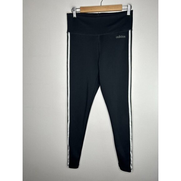 Adidas Women's Black Compression Climalite Leggings Size Medium - Picture 1 of 9